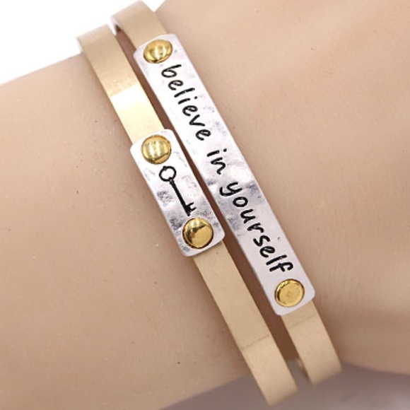 Jewelry - BELEIVE IN YOURSELF- Cuff Bracelet